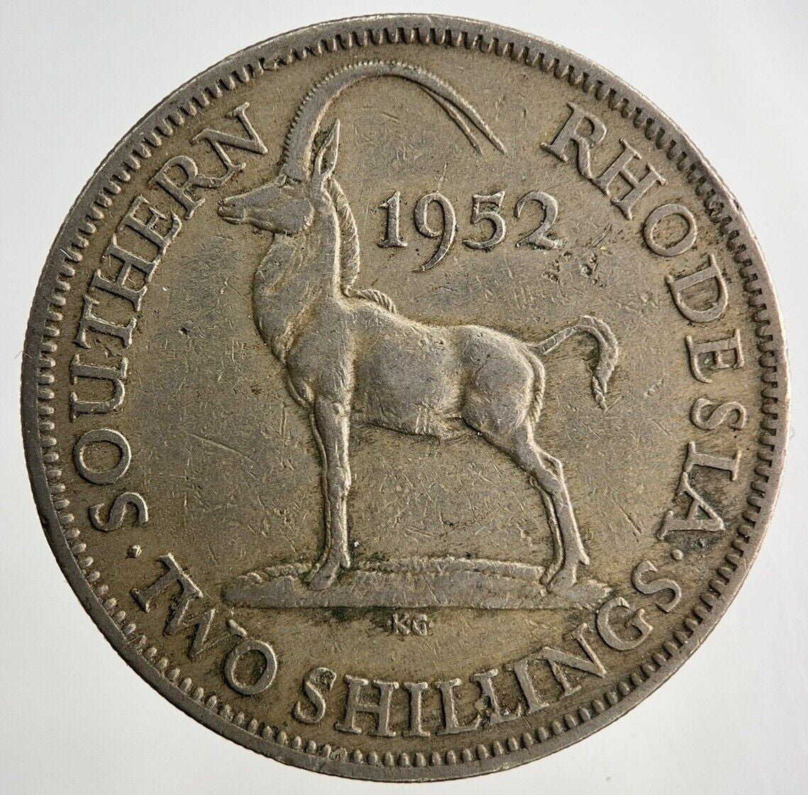 1952 Africa Rhosdesia 2 Shillings Coin | Fine Collectable Grade