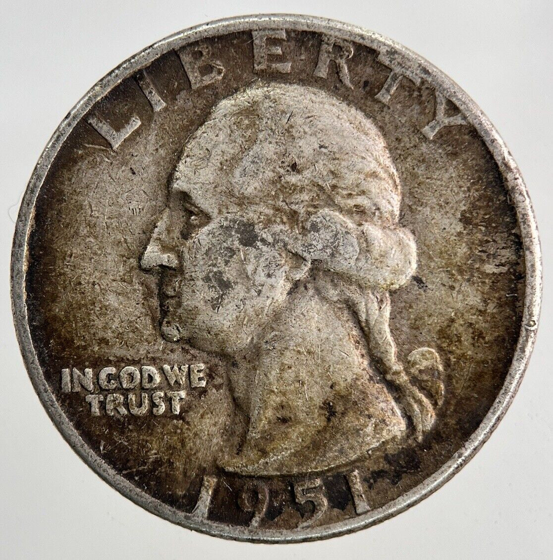 1951 US USA Quarter Dollar Silver Coin | Fine Collectable Grade