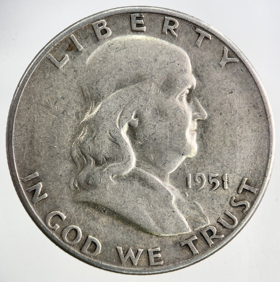 1951-S US USA Benjamin Silver Half Dollar Coin | Fine Collectable Grade