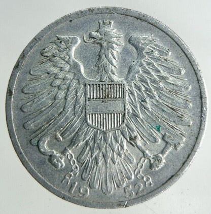 1952 Austria 1 Schilling Coin | Fine Collectable Grade