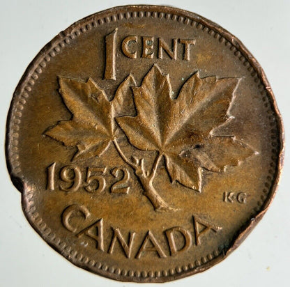 1952 Canada 1 One Cent Coin | Fine Collectable Grade