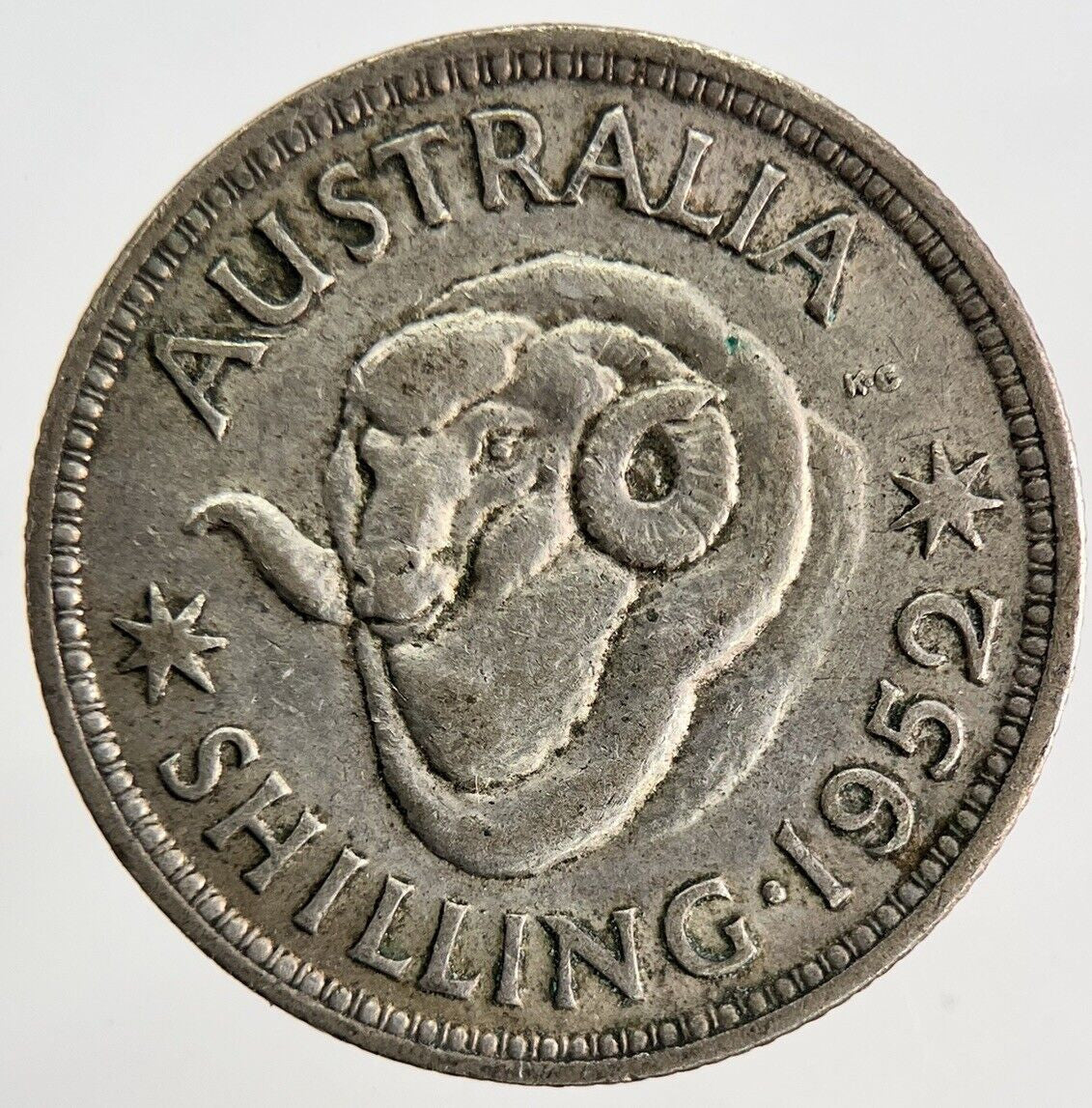 1952 Australia Shilling Silver Coin | Fine Collectable Grade