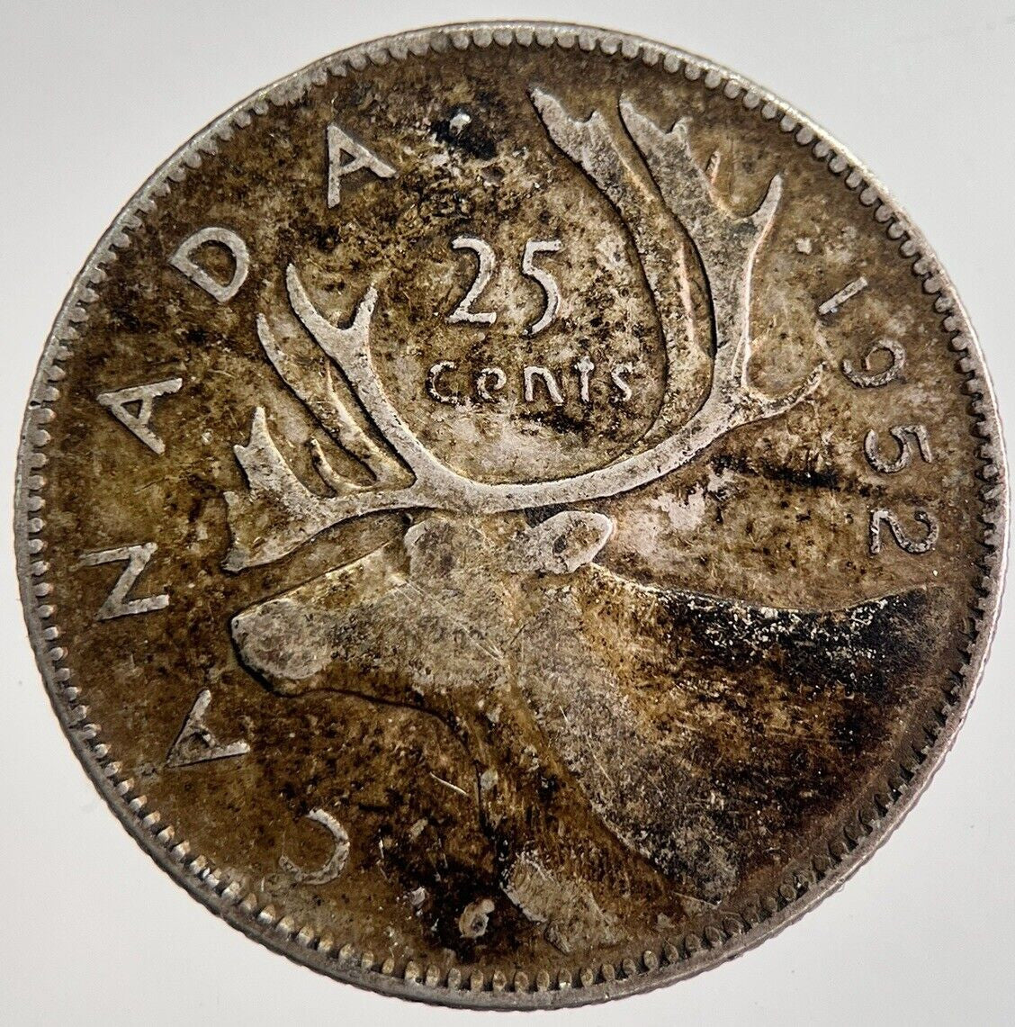 1952 Canada 25 Cents Silver Coin | Collectable Grade | a8945