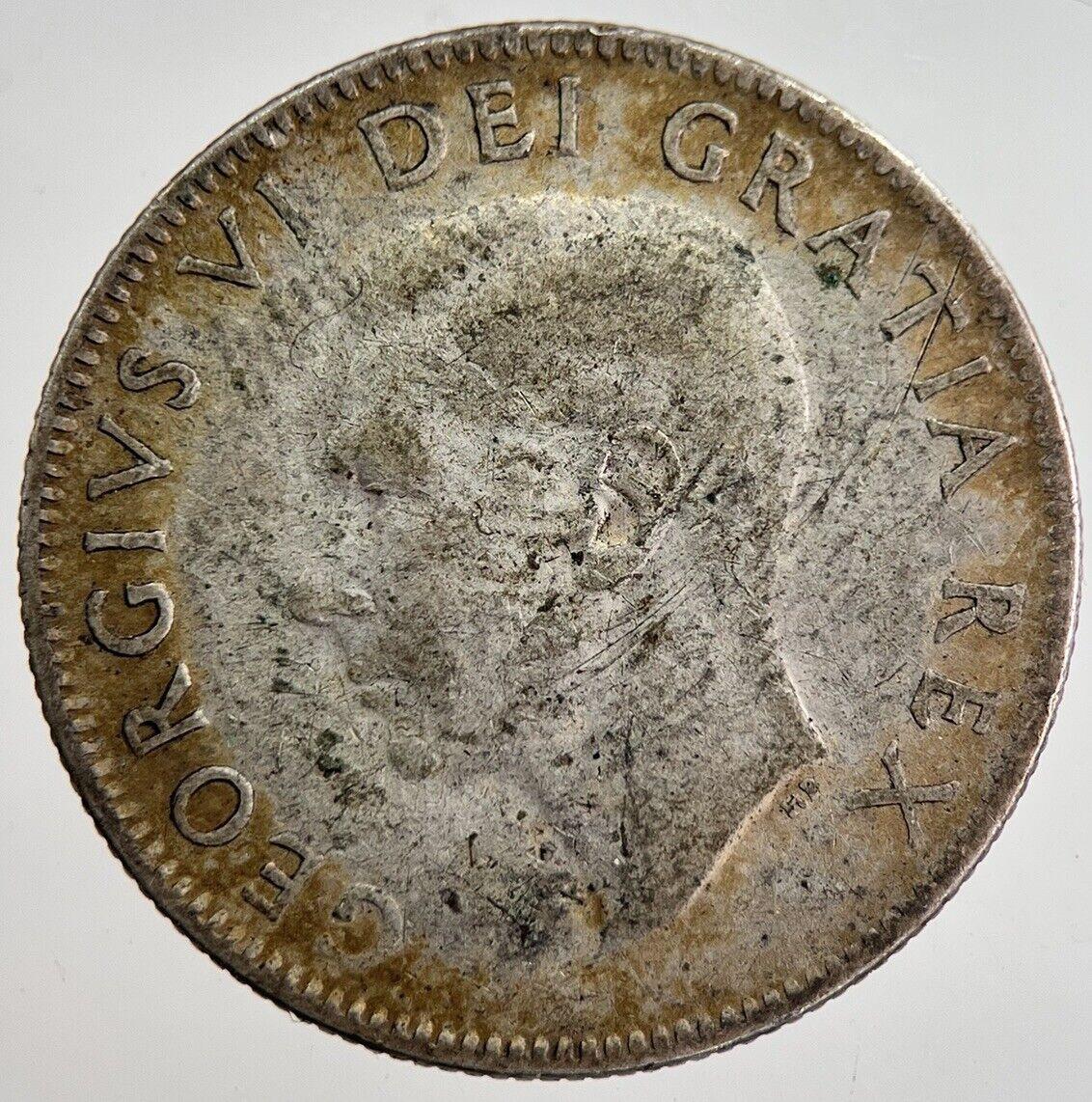 1952 Canada 25 Cents Silver Coin | Collectable Grade | a8945