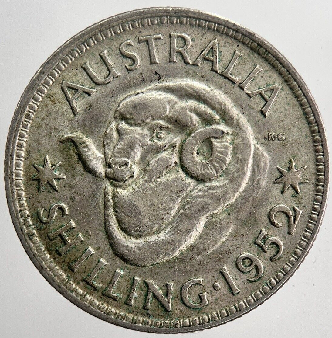 1952 Australia One Shilling Silver Coin | Very High Grade | a5887