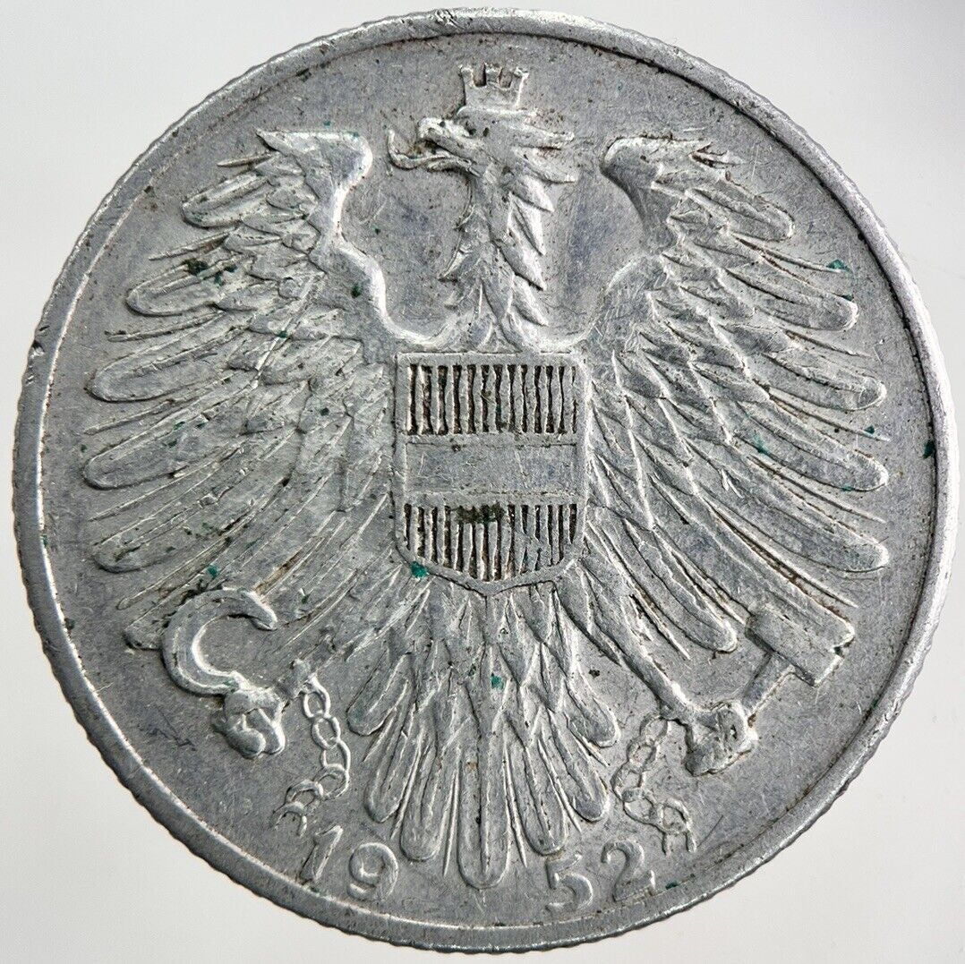 1952 Austria 5 Schilling Silver Coin | Fine Collectable Grade