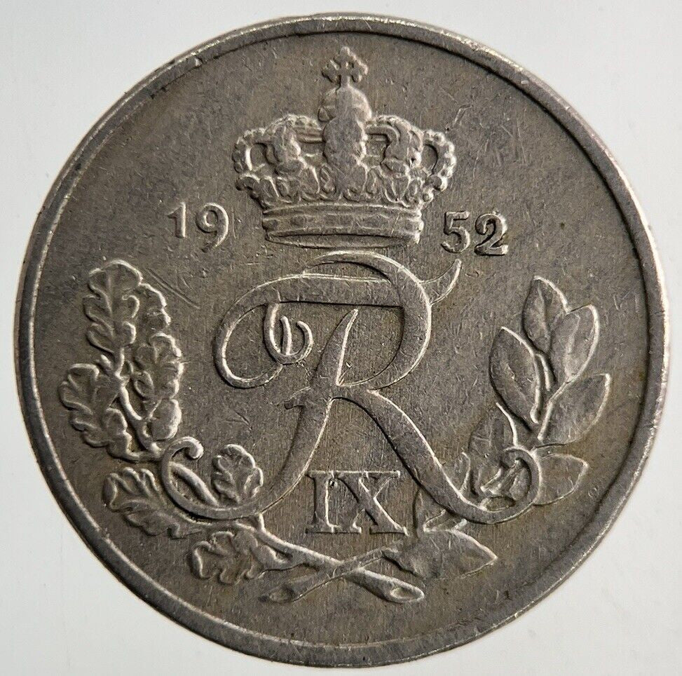 1952 Denmark 10 Ore Coin | Fine Collectable Grade