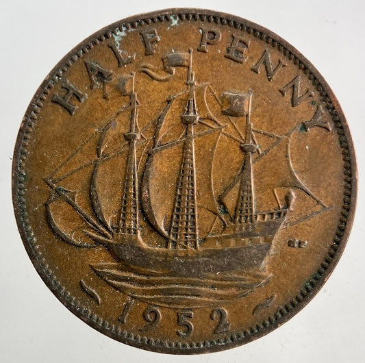 1952 George VI Half-Penny Coin | Fine Collectable Grade