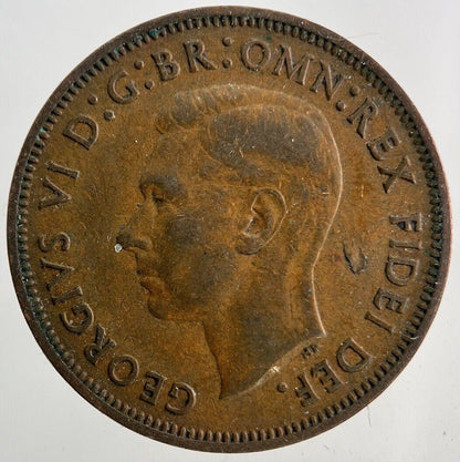 1952 George VI Half-Penny Coin | Fine Collectable Grade