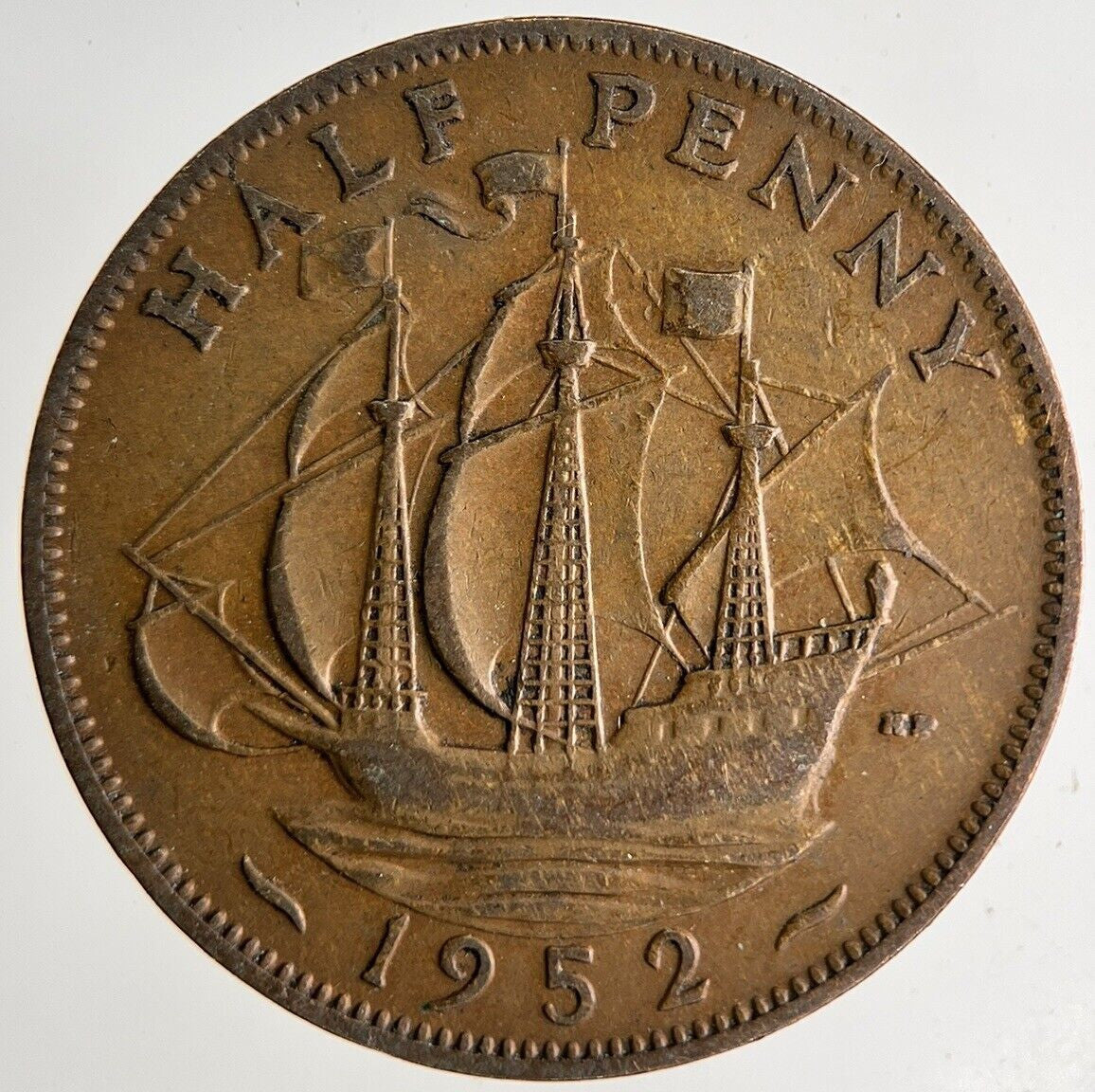 1952 George VI Half-Penny Coin | Fine Collectable Grade