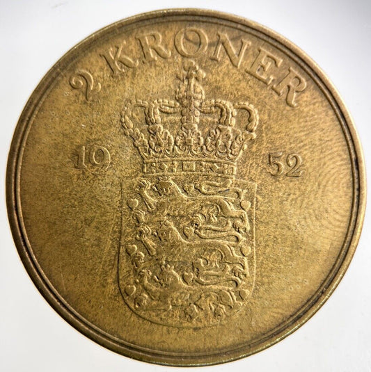 1952 Denmark 2 Kroner Coin | Fine Collectable Grade