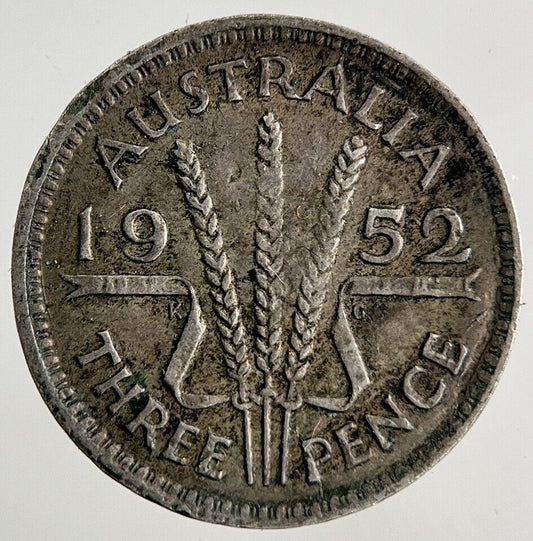 1952 Australia Threepence Silver Coin | Fine Collectable Grade