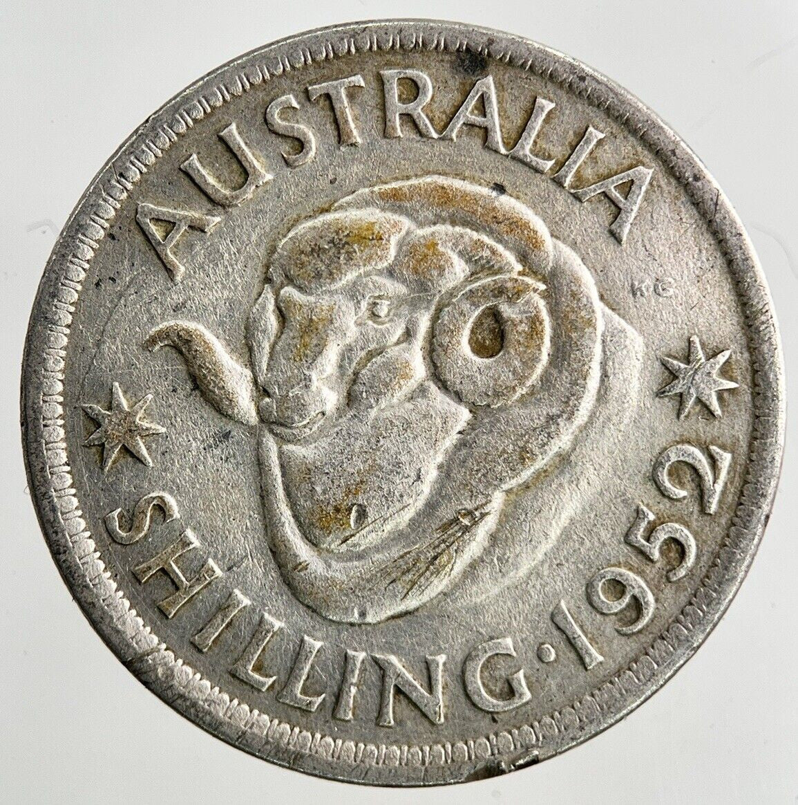 1952 Australia Shilling Silver Coin | Fine Collectable Grade