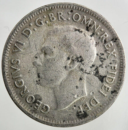 1952 Australia Shilling Silver Coin | Fine Collectable Grade