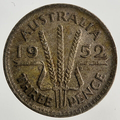 1952 Australia Threepence Silver Coin | Fine Collectable Grade