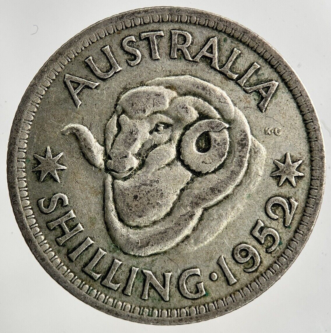 1952 Australia Shilling Silver Coin | Fine Collectable Grade