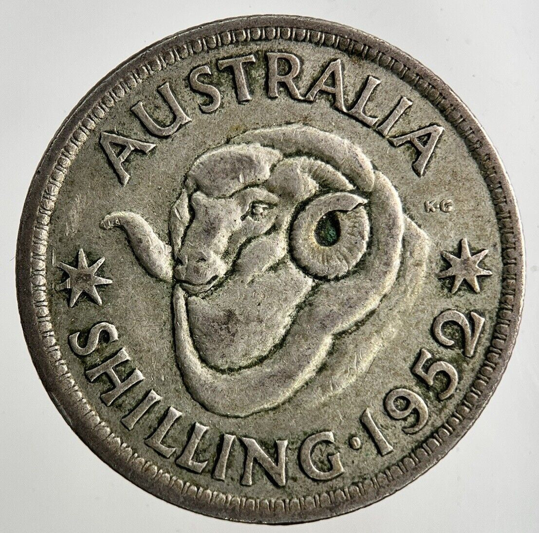 1952 Australia Shilling Silver Coin | Fine Collectable Grade