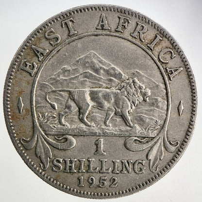 1952 East Africa One Shilling Coin | Very High Grade