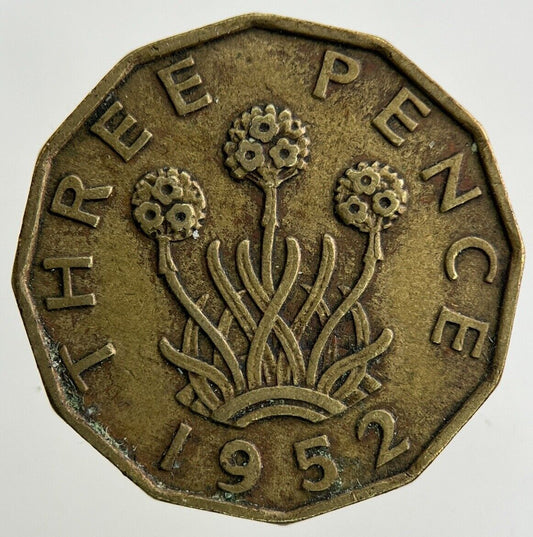 1952 George VI Brass Threepence Coin | Fine Collectable Grade