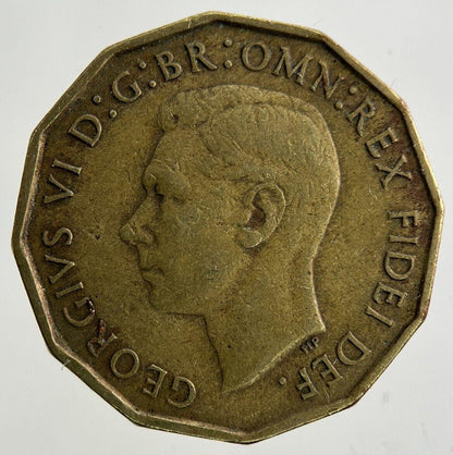 1952 George VI Brass Threepence Coin | Fine Collectable Grade