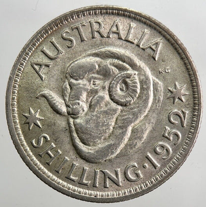 1952 Australia One Shilling Silver Coin | Fine Collectable Grade | a3994