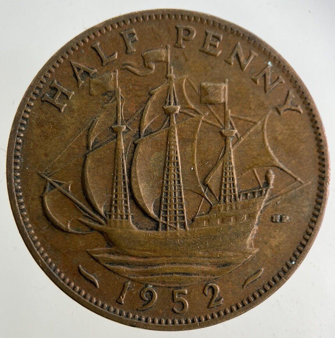 1952 George VI Half-Penny Coin | Fine Collectable Grade