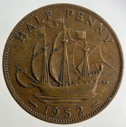 1952 George VI Half-Penny Coin | Fine Collectable Grade