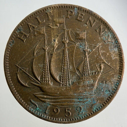 1952 George VI Half-Penny Coin | Very High Grade