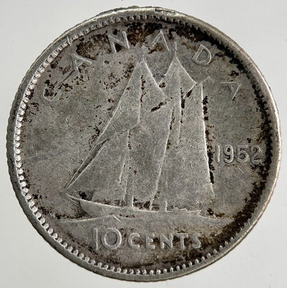 1952 Canada 10 Cents Silver Coin | Collectable Grade