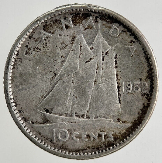 1952 Canada 10 Cents Silver Coin | Collectable Grade