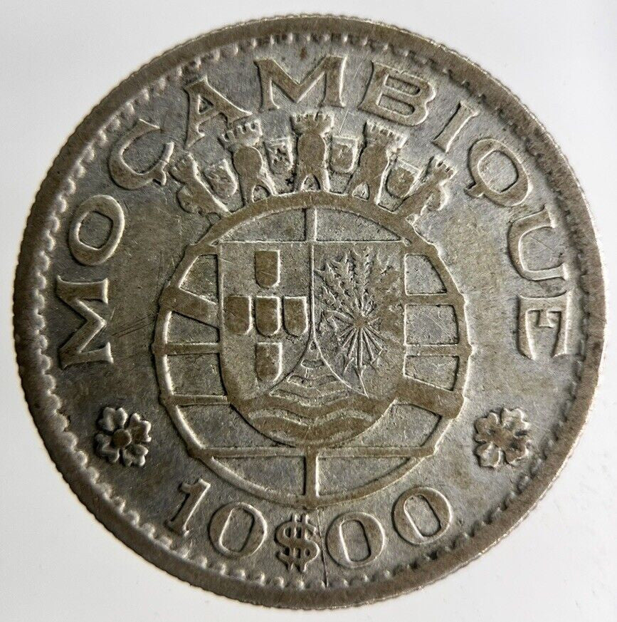 1952 Portugal Mozambique 10 Escudos Silver Coin | Collectable Grade