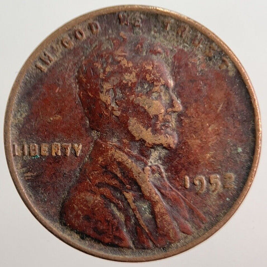 1952 Lincoln US USA One Cent Coin | Fine Collectable Grade | a515