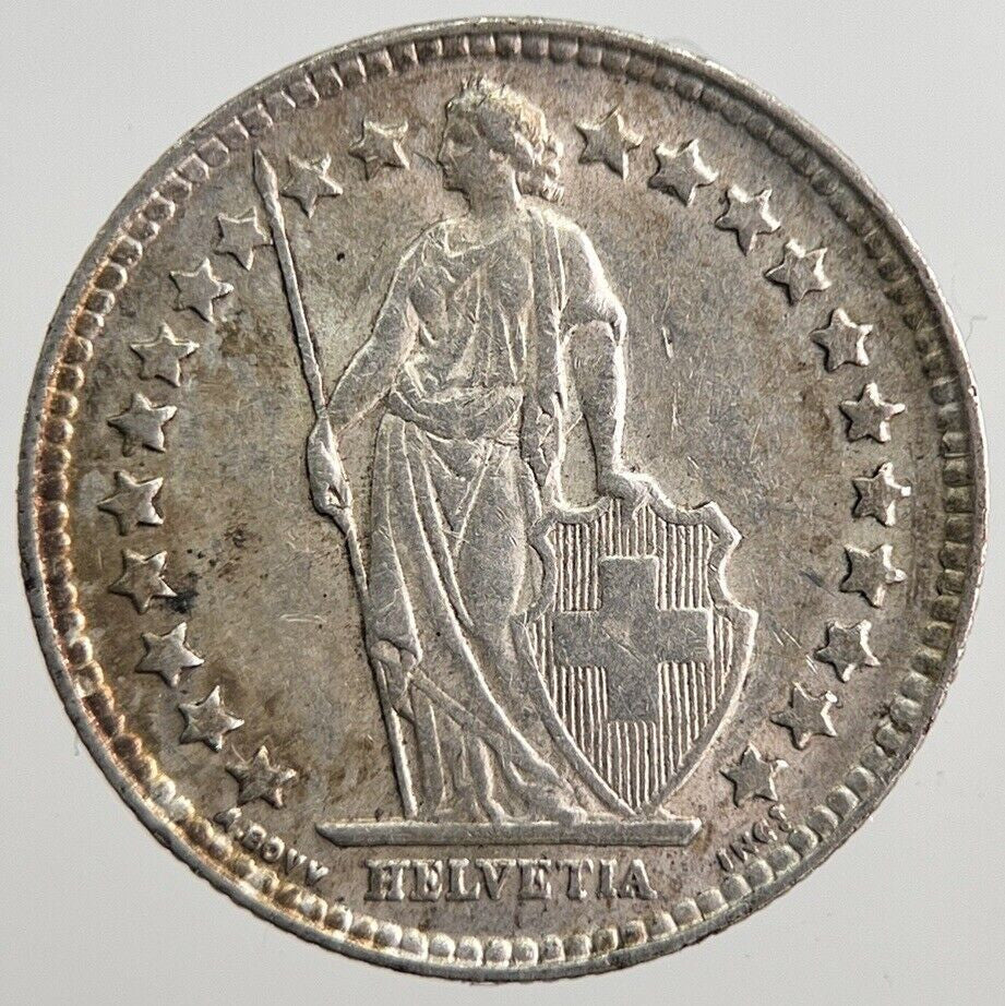 1952 Switzerland 1/2 Half Franc Silver Coin | Fine Collectable Grade | a2417