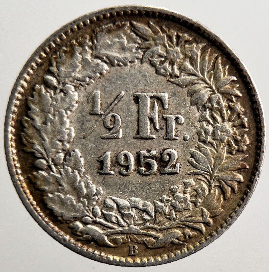 1952 Switzerland 1/2 Half Franc Silver Coin | Very High Grade | a3665