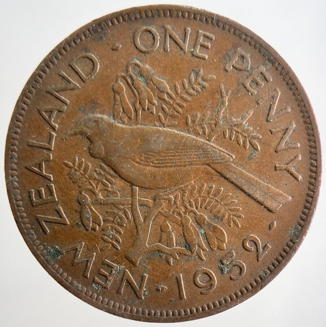 1952 New Zealand Penny Coin | Very High Grade | a2990
