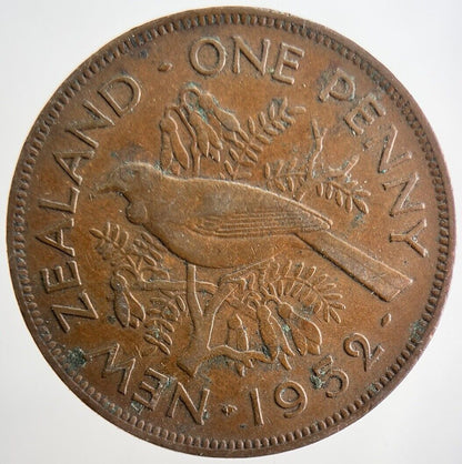 1952 New Zealand Penny Coin | Very High Grade | a2990