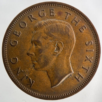 1952 New Zealand One Penny Coin | Very High Grade