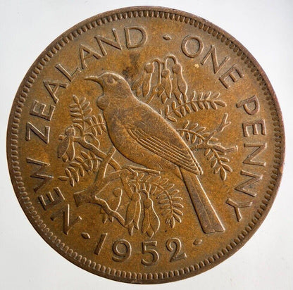 1952 New Zealand One Penny Coin | Very High Grade