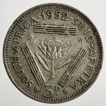 1952 South Africa Threepence Silver Coin | Collectable Grade