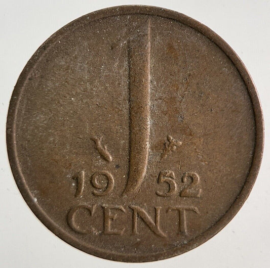 1952 Netherlands 1 Cent Coin | Fine Collectable Grade