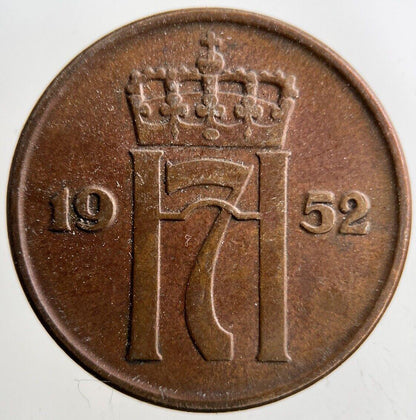 1952 Norway 5 Ore Coin | Fine Collectable Grade