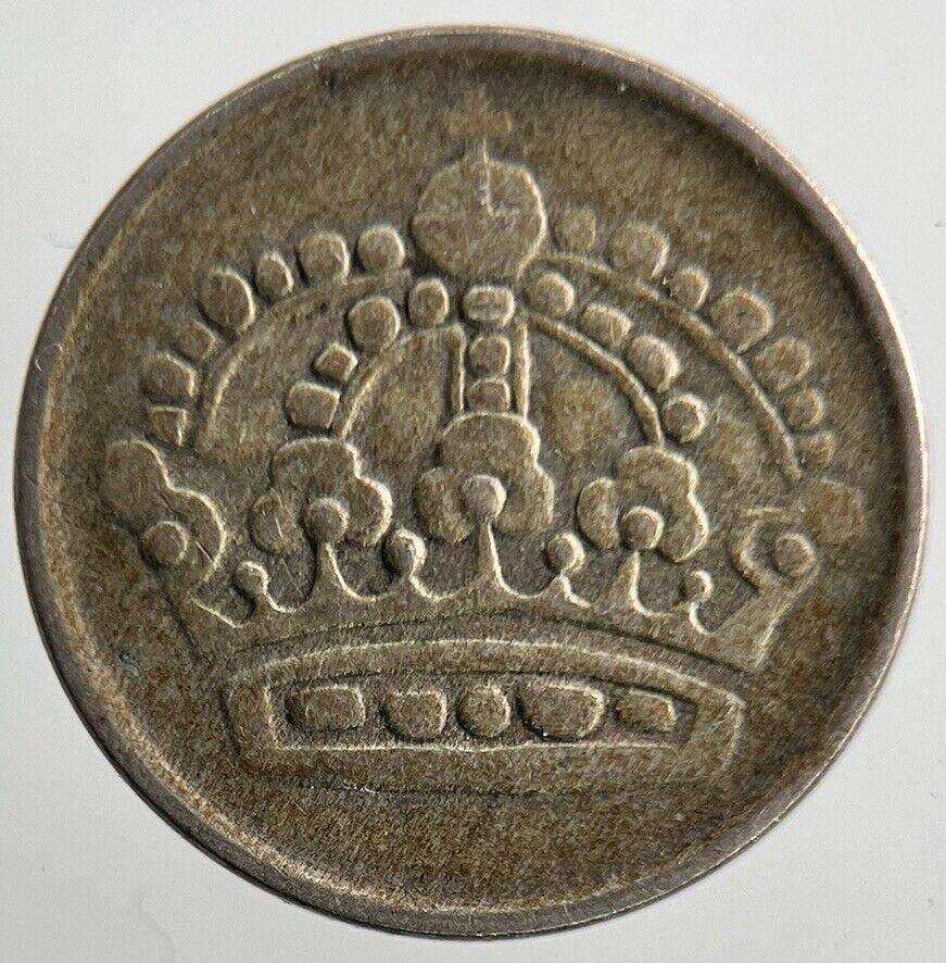 1952 Sweden 10 Ore Silver Coin | Fine Collectable Grade