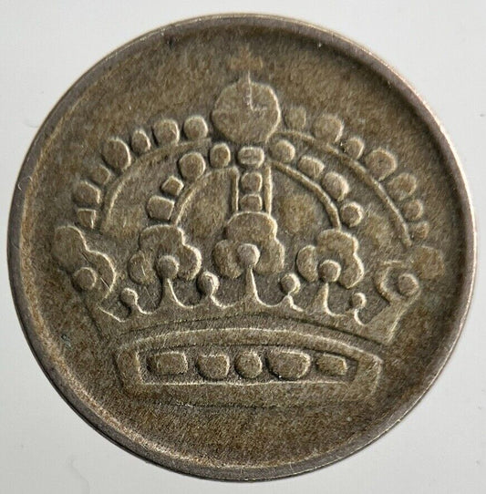 1952 Sweden 10 Ore Silver Coin | Fine Collectable Grade