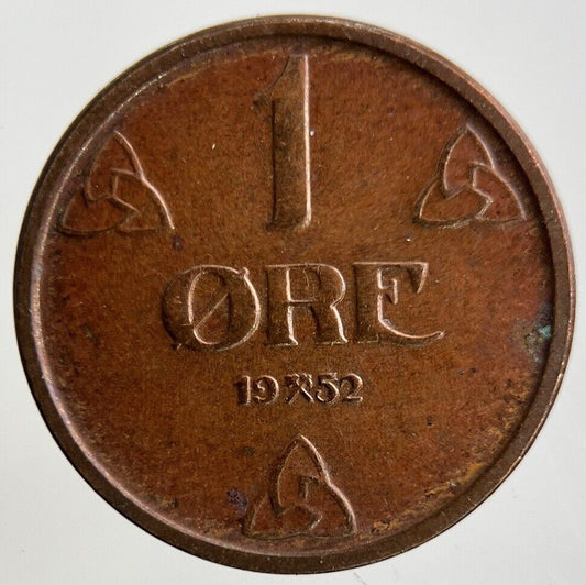 1952 Norway 1 Ore Coin | Fine Collectable Grade