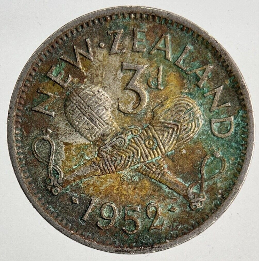 1952 New Zealand Threepence Coin | Fine Collectable Grade