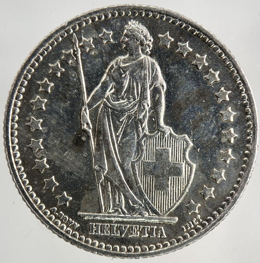1952 Switzerland Swiss 1 Franc Silver Coin | Very High Grade