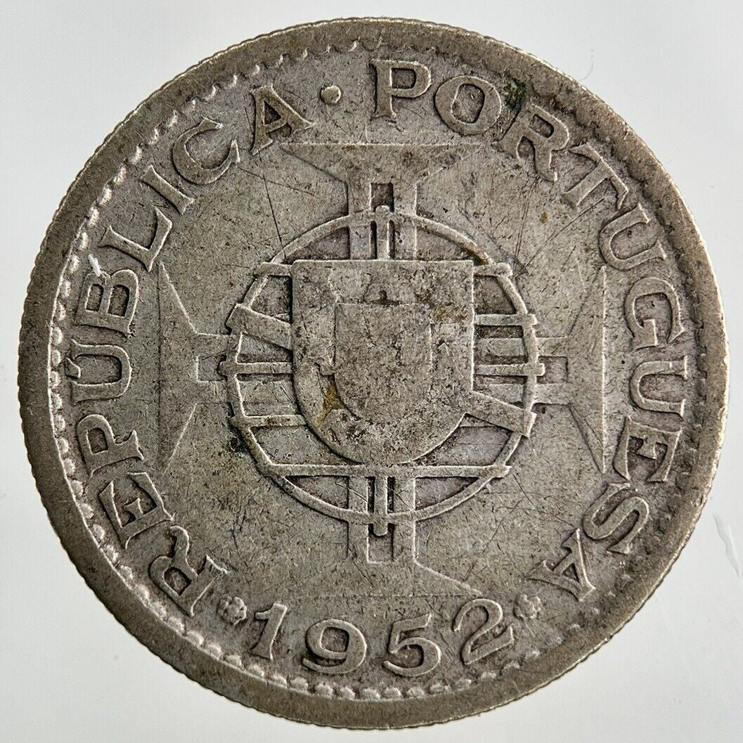 1952 Portugal Mozambique 10 Escudos Silver Coin | Collectable Grade