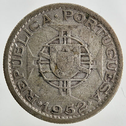 1952 Portugal Mozambique 10 Escudos Silver Coin | Collectable Grade
