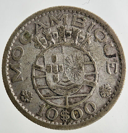 1952 Portugal Mozambique 10 Escudos Silver Coin | Collectable Grade