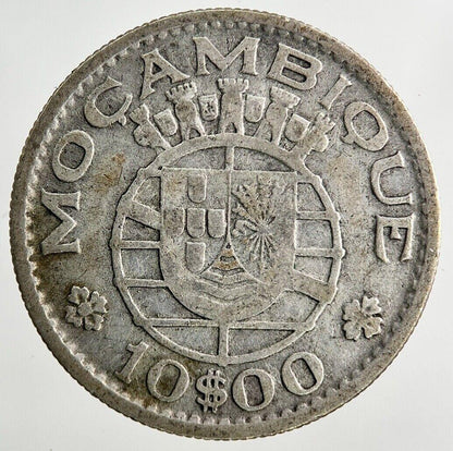 1952 Portugal Mozambique 10 Escudos Silver Coin | Collectable Grade